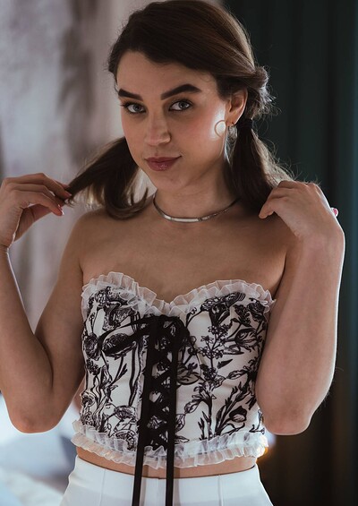 Elena Vedem in Honey Loves Nylon from Fitting Room
