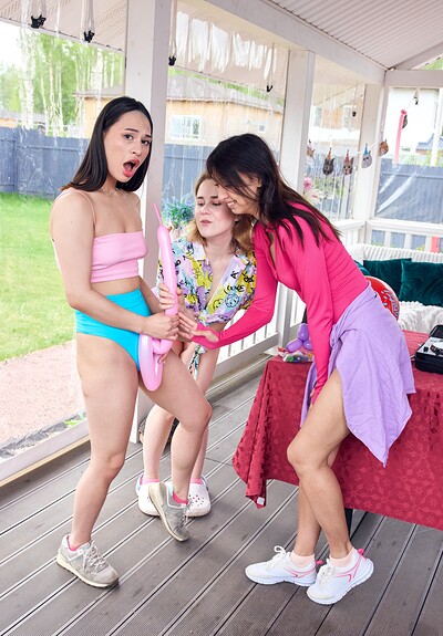 Iris Murai and Ashly Rabbit in Come Party with Us - Part 1 from Club Sweethearts