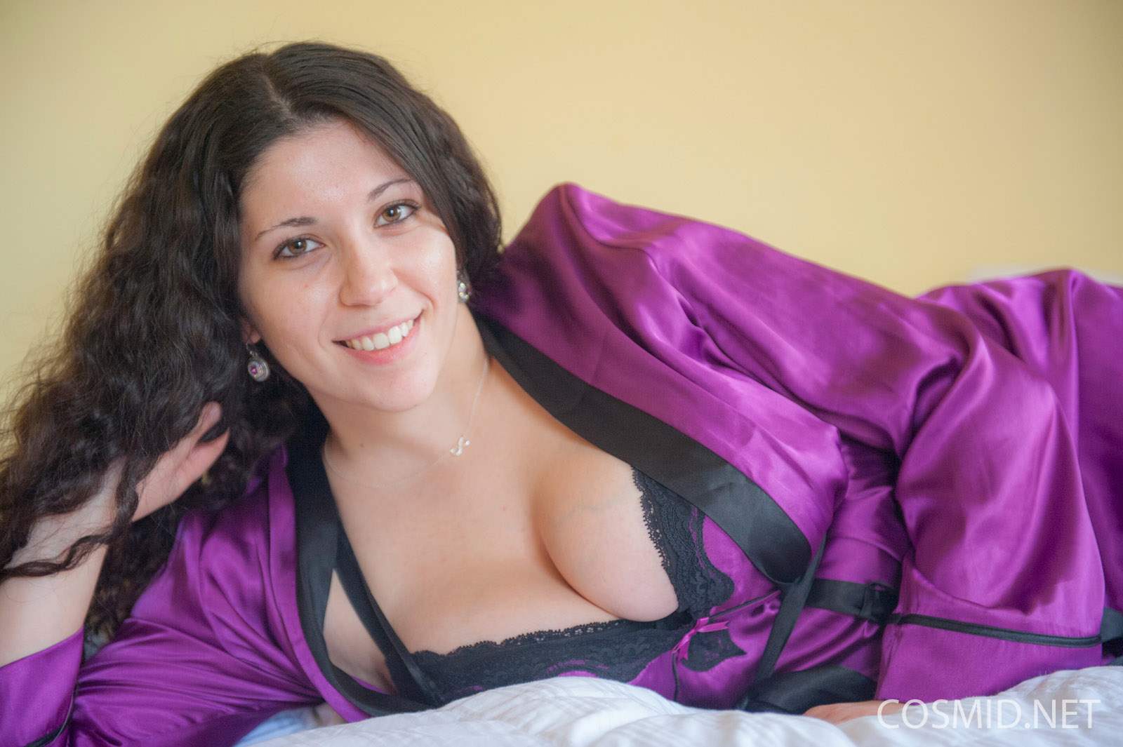 Mallorie in Cosmid set Purple Silk