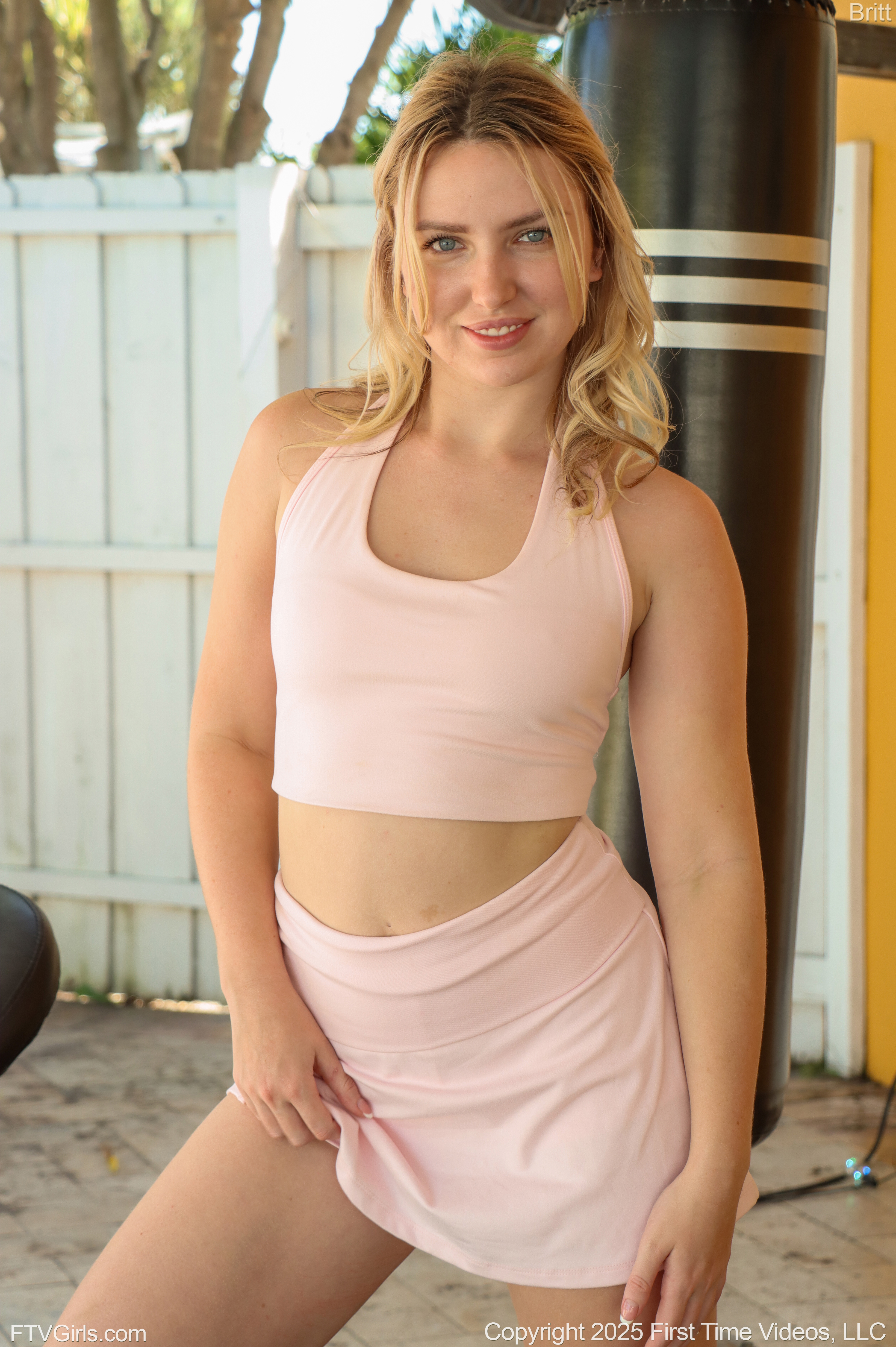 Britt in Ftv Girls set White Vibrator