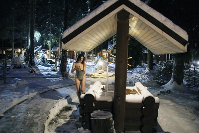 Kitsuna in At The Well from Nude In Russia