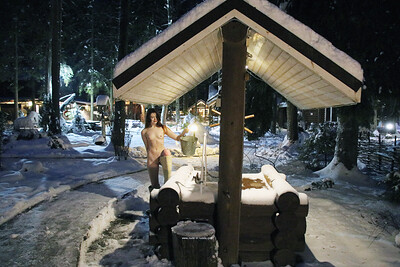 Kitsuna in At The Well from Nude In Russia