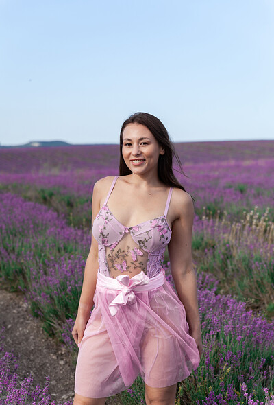 Sumiko in Lavender Fields from Metart
