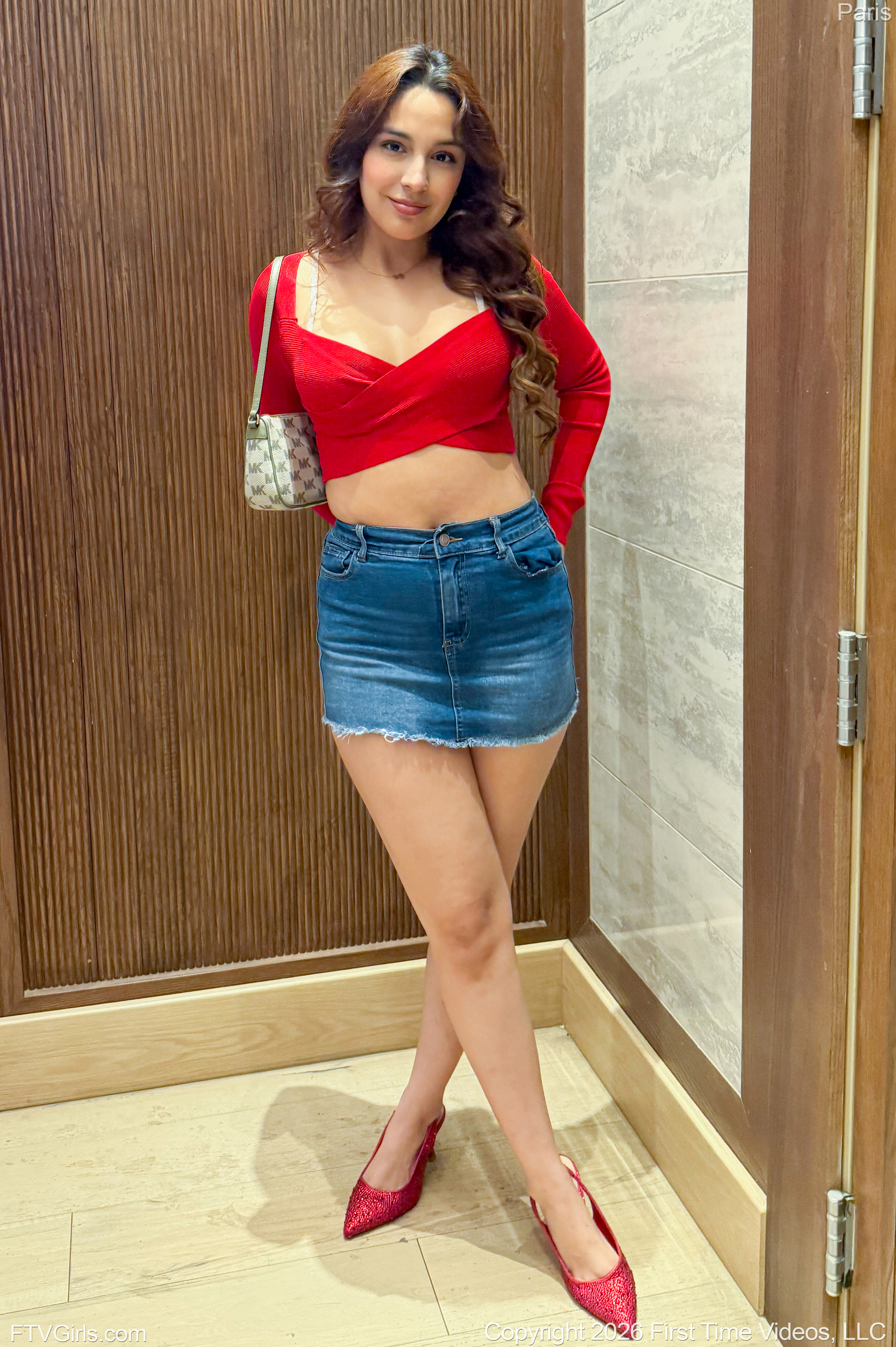 Paris in Ftv Girls set Christmas Red