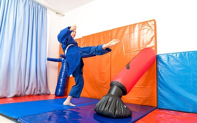 Katy Zachry in Katy Turns Judo Practice Into Playtime from Club Sweethearts