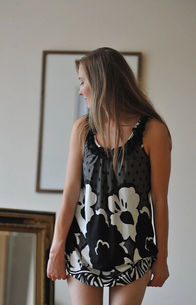 Alisha in Knicker Shopping from Girlfolio