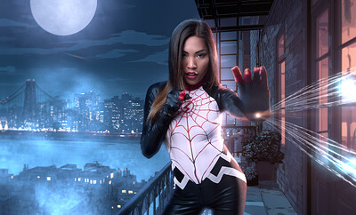 Polly Pons in Silk from VR Cosplay X