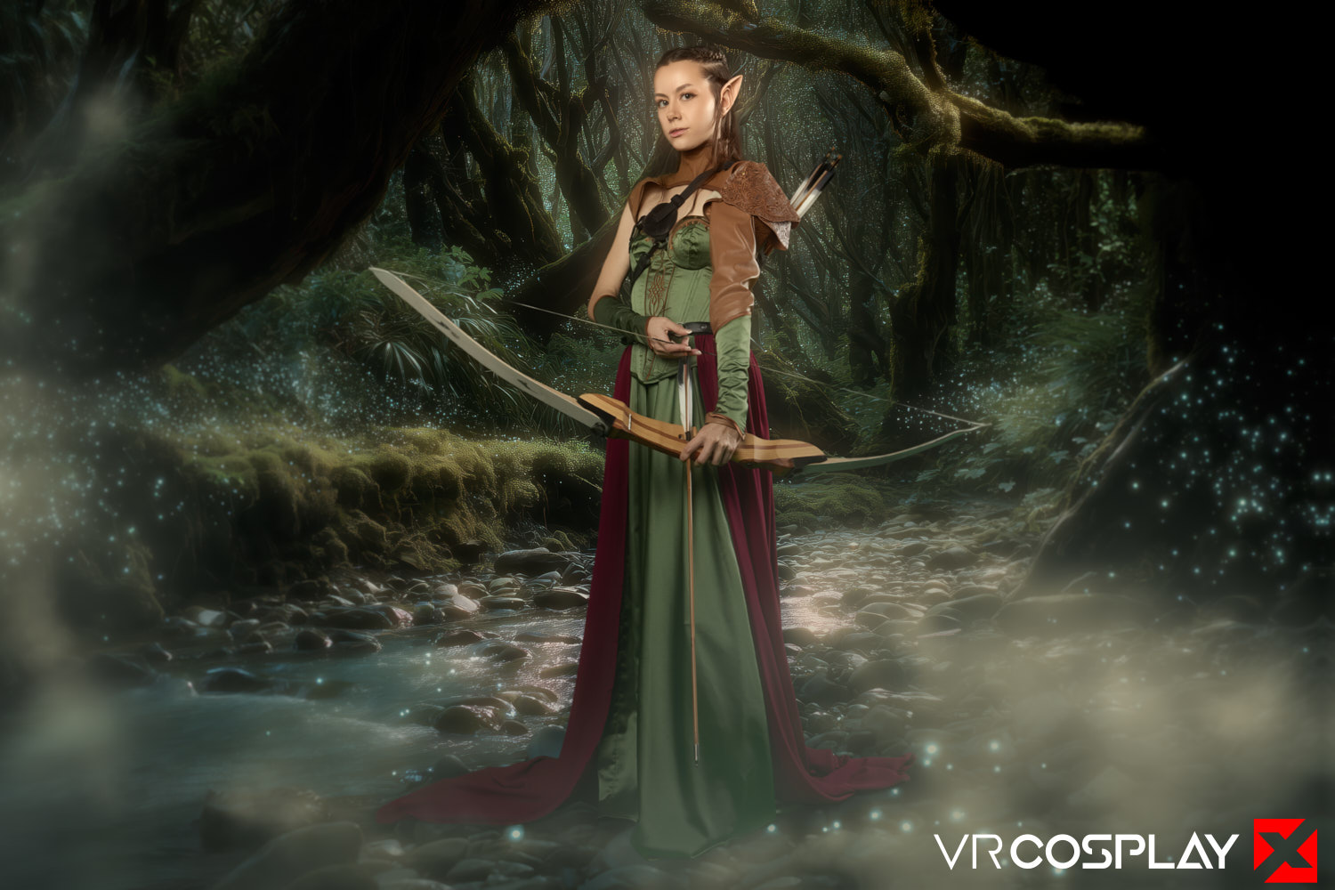 Selena Love in VR Cosplay X set The Hobbit Tauriel