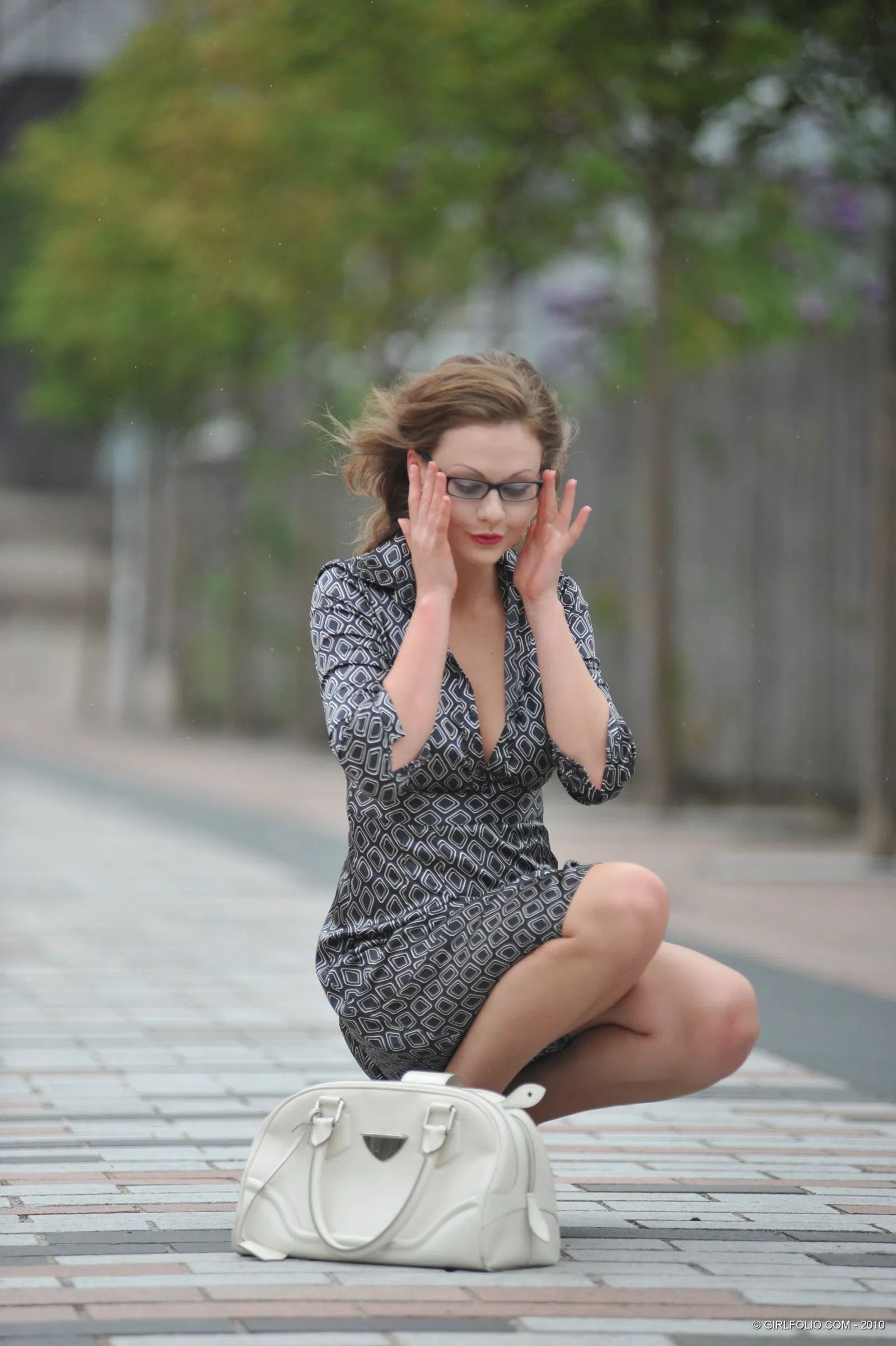 Tina Kay in Girlfolio set Studiously Sexy