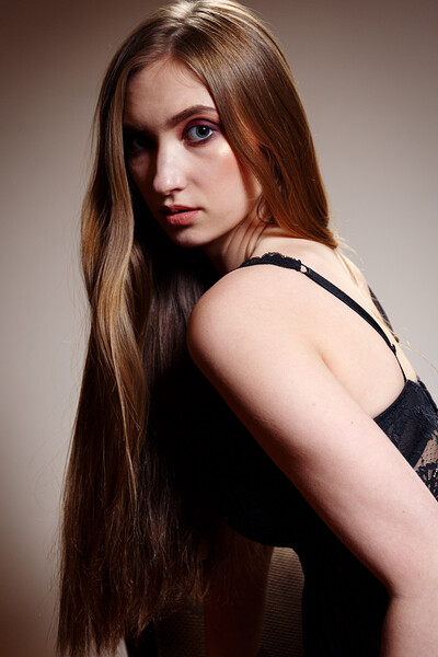 Hannah Virgo in Shadows And Stockings from Domingo View