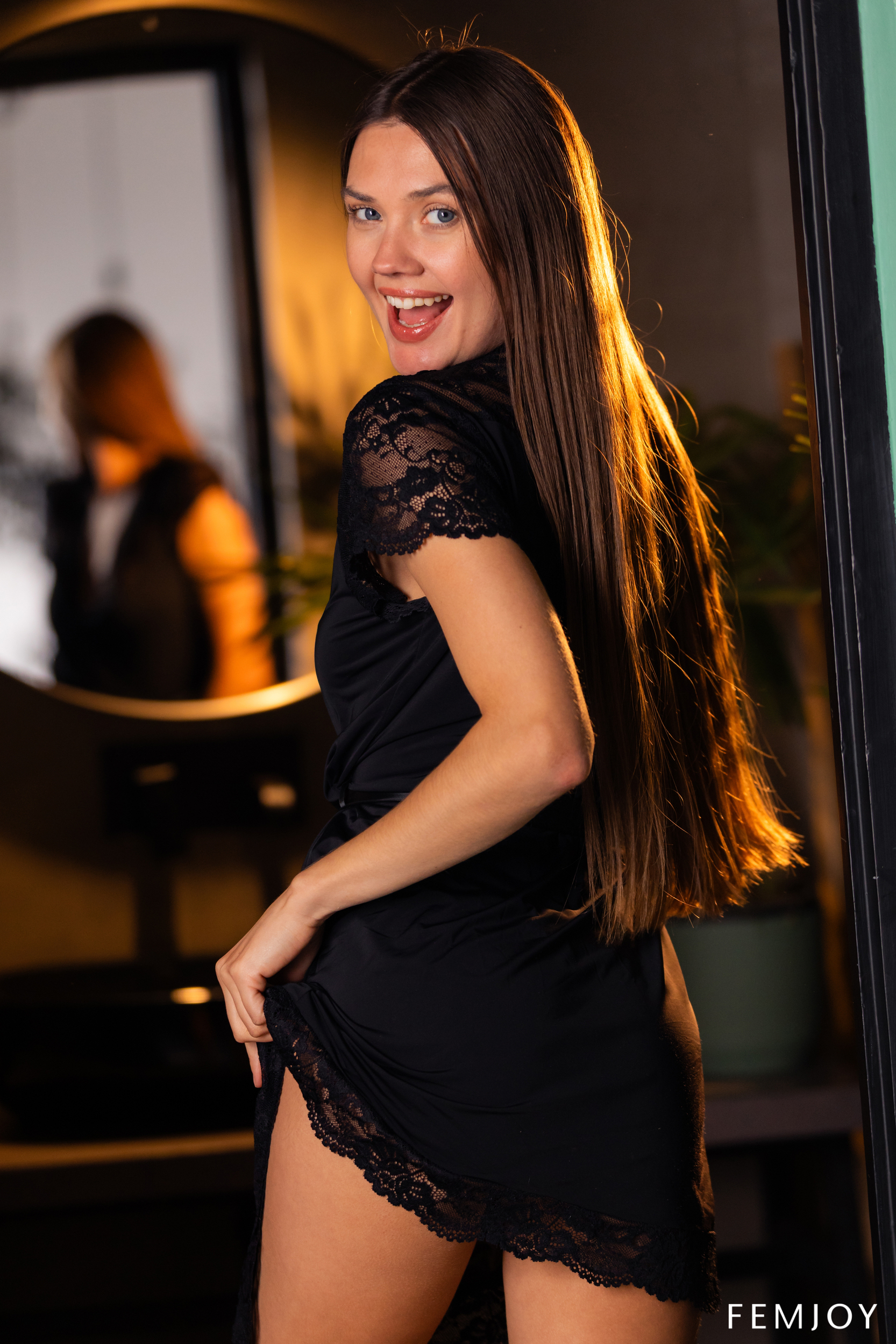 Georgia in Femjoy set Midnight Grace