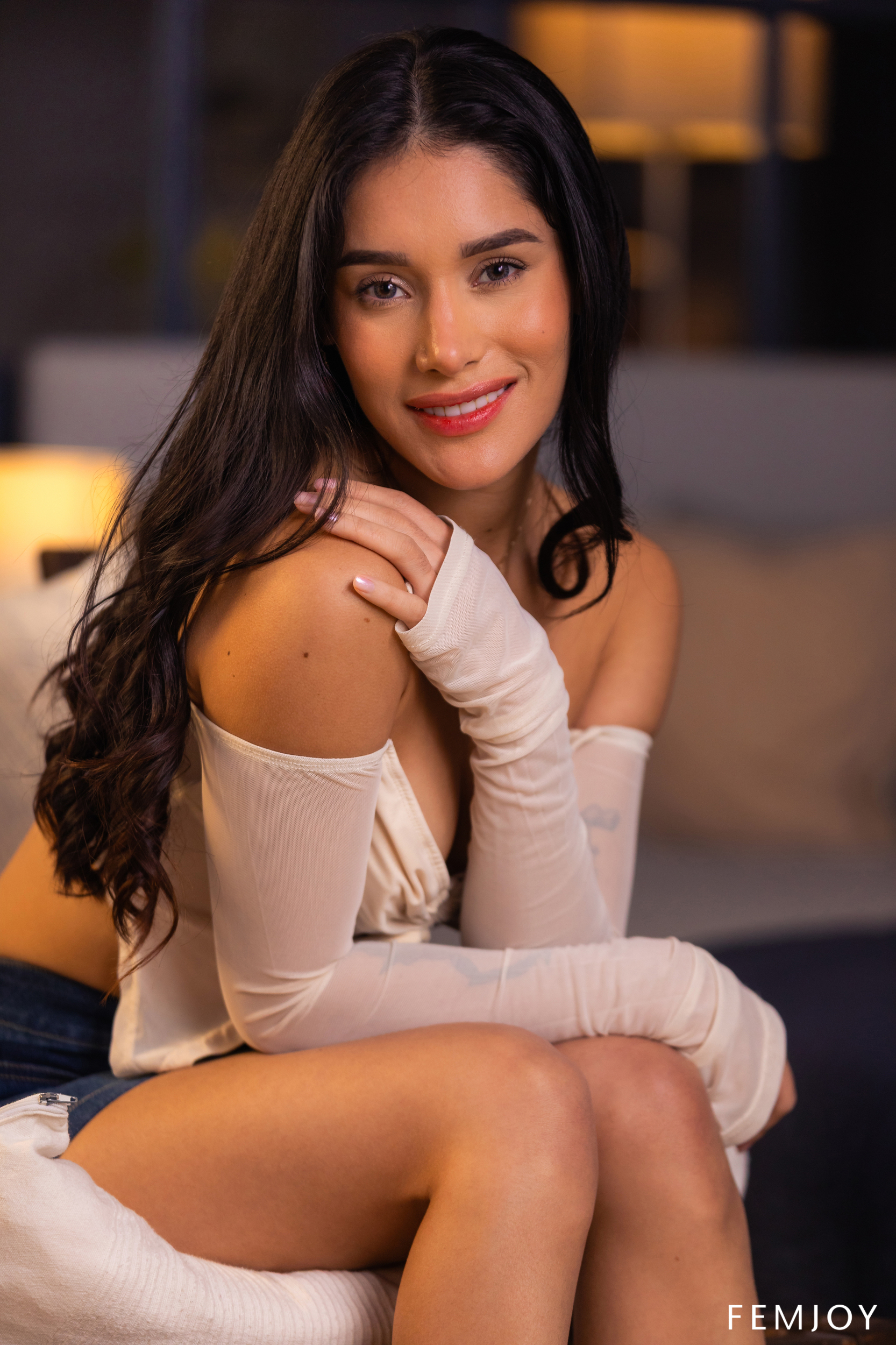 Carolina Guerrero in Femjoy set Denim Desires