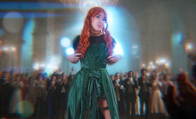 Polly Bangs in Wednesday Agnes from VR Cosplay X