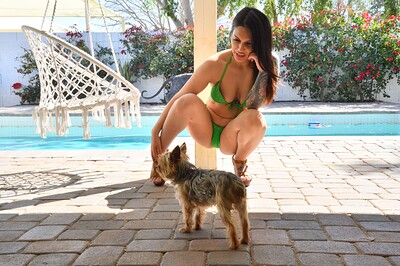 Gia in Goddess In Green from FTV Milfs