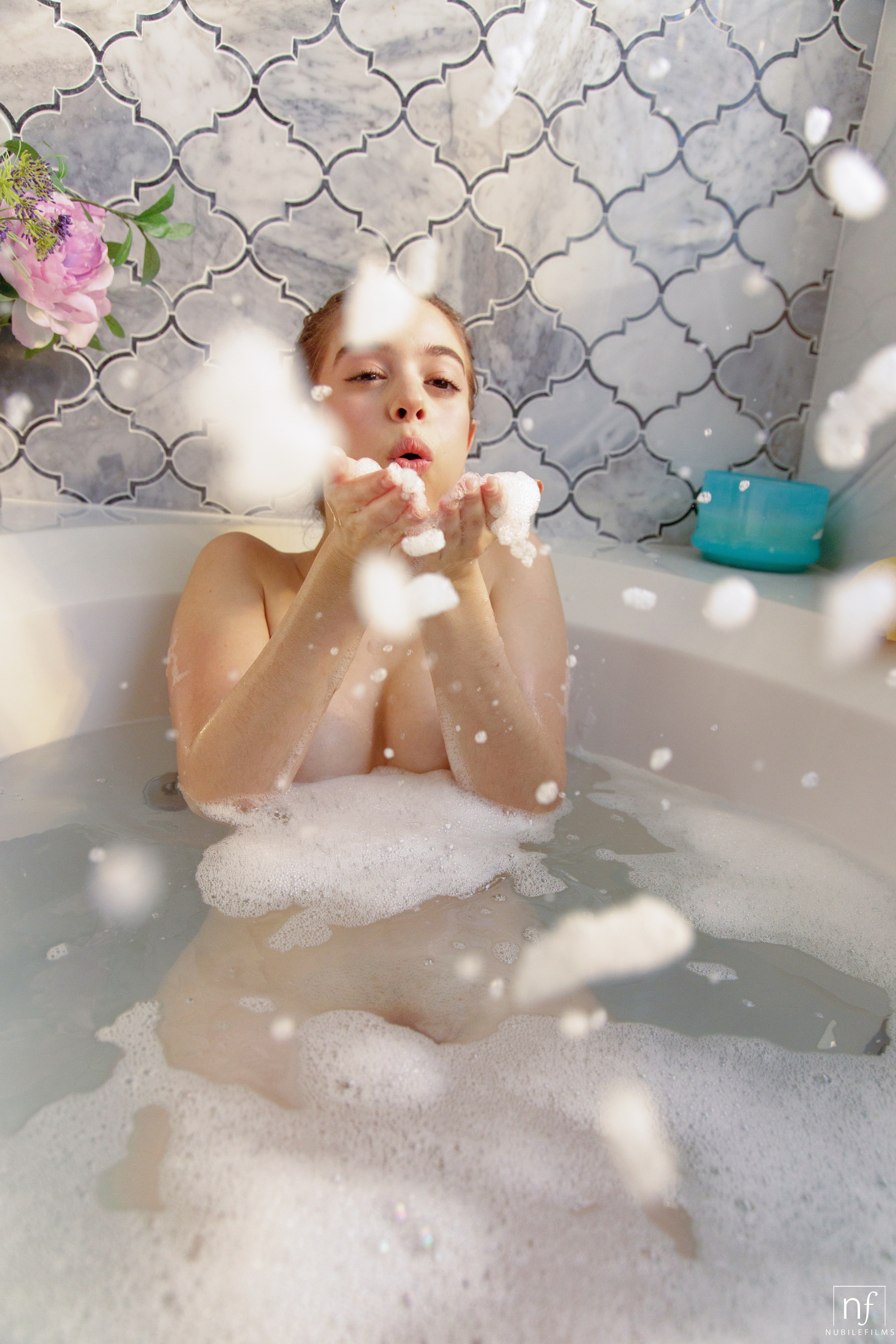 Molly Little in Nubile Films set A Bath And Bed
