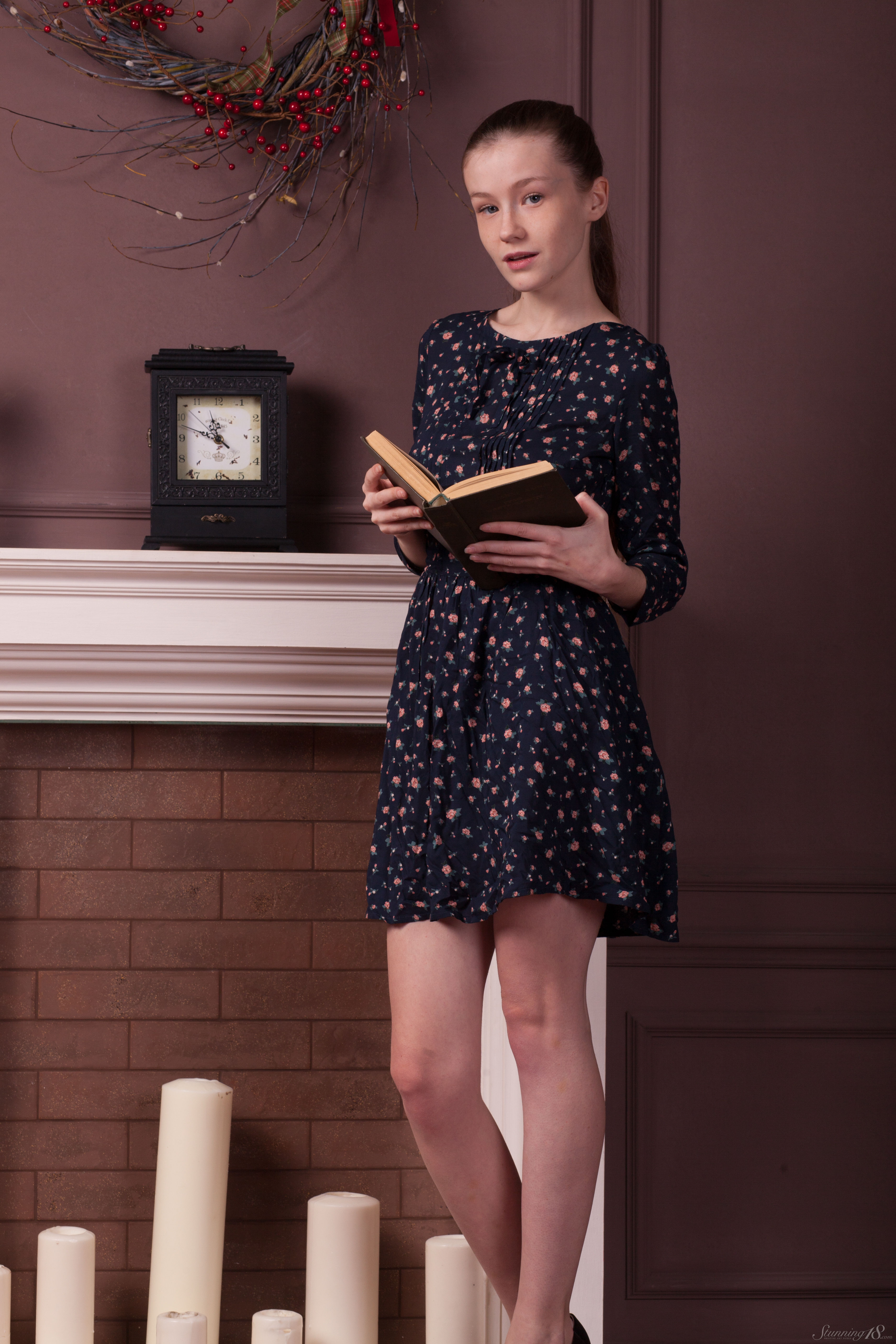 Emily Bloom in Stunning 18 set Decorative Fireplace