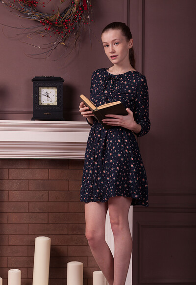Emily Bloom in Stunning 18 set Decorative Fireplace