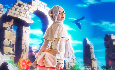 Silvia Wise in Beyond Journey's End Frieren from VR Cosplay X