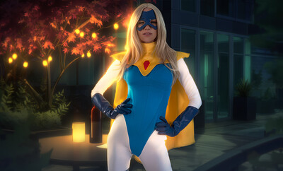 Kenna James in Dispatch Blonde Blazer from VR Cosplay X
