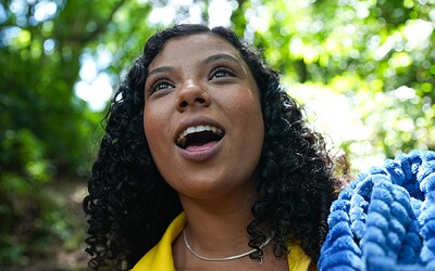 Juh Jackson and Nathy Oliveira in Latinas and waterfalls from Club Sweethearts