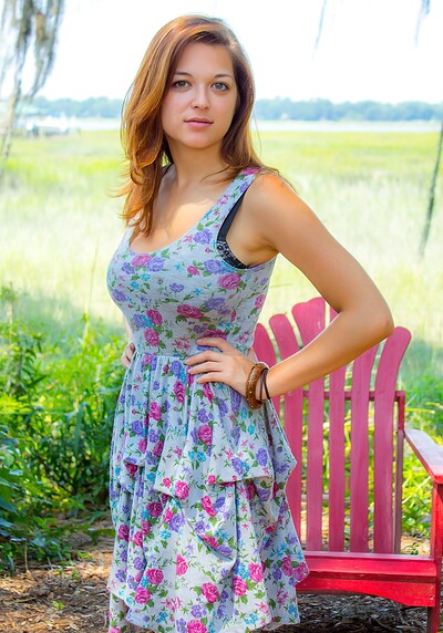 Tessa in Flower Dress from Cosmid