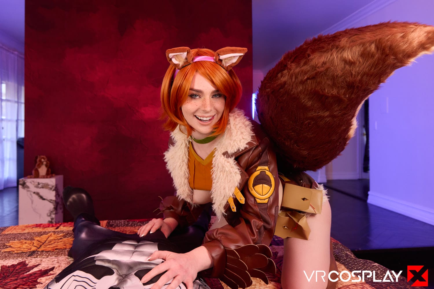 Maddie Wren in VR Cosplay X set Marvel Rivals Squirrel Girl