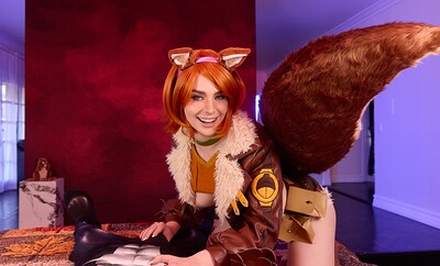 Maddie Wren in Marvel Rivals Squirrel Girl from VR Cosplay X