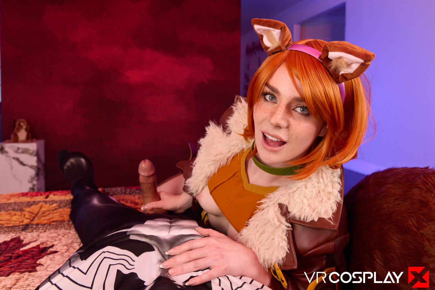 Maddie Wren in VR Cosplay X set Marvel Rivals Squirrel Girl