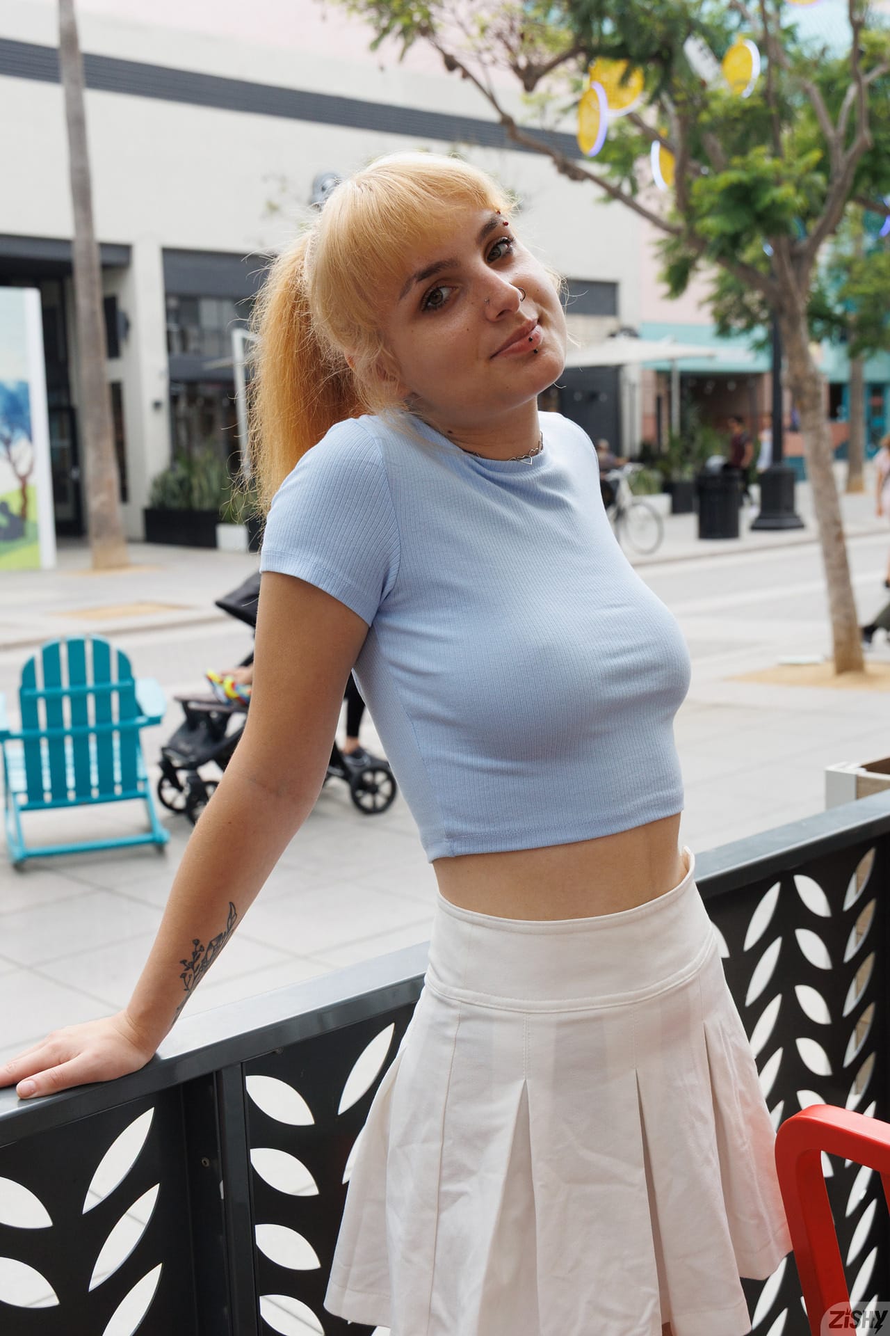 Evie Christian in Zishy set Smiles Everyday