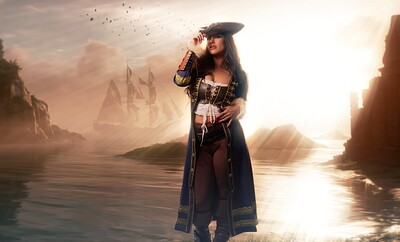 Koda Monroe in Assassin's Creed Black Flag Resynced from VR Cosplay X