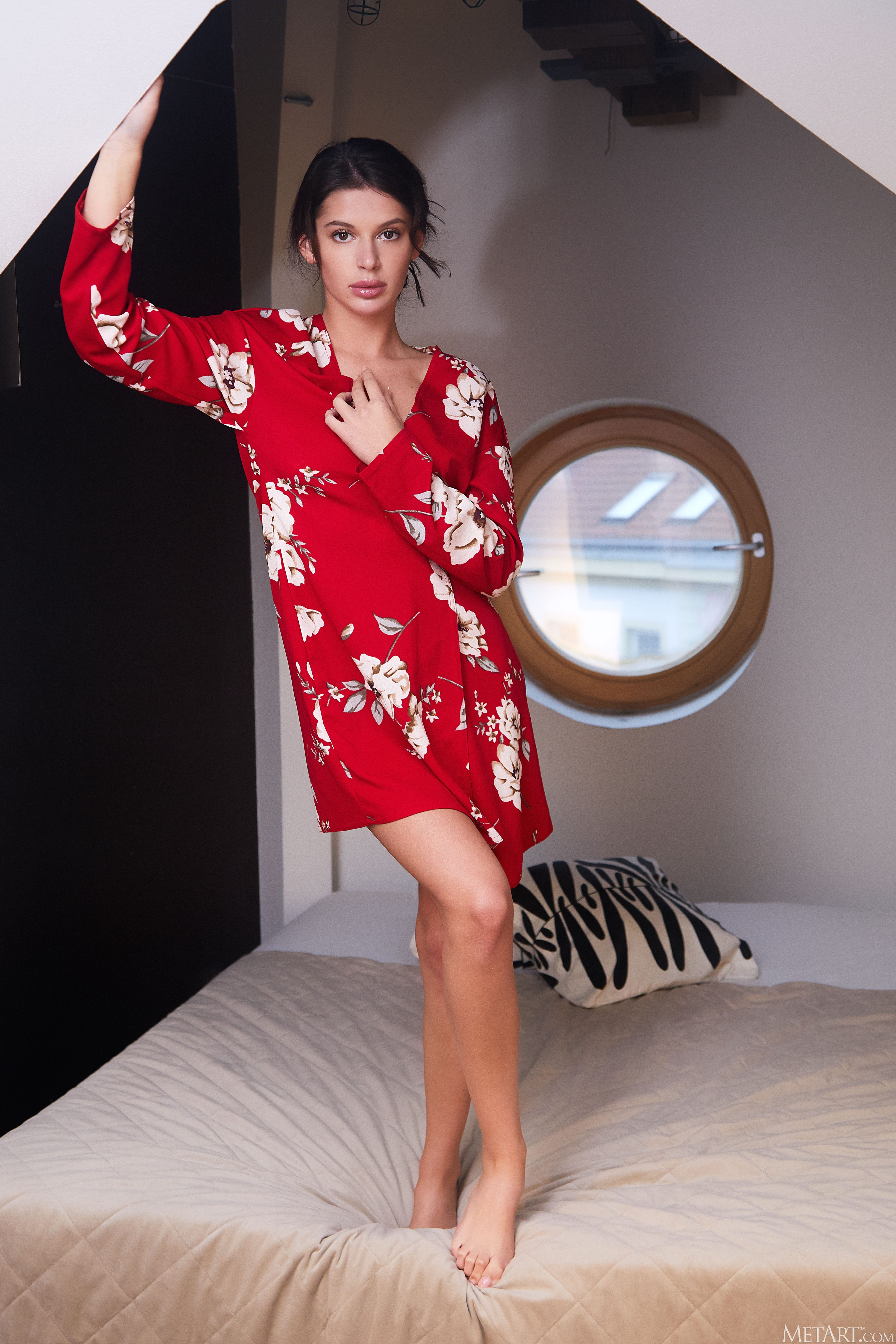 Asandra Dewy in Metart set Red Mood