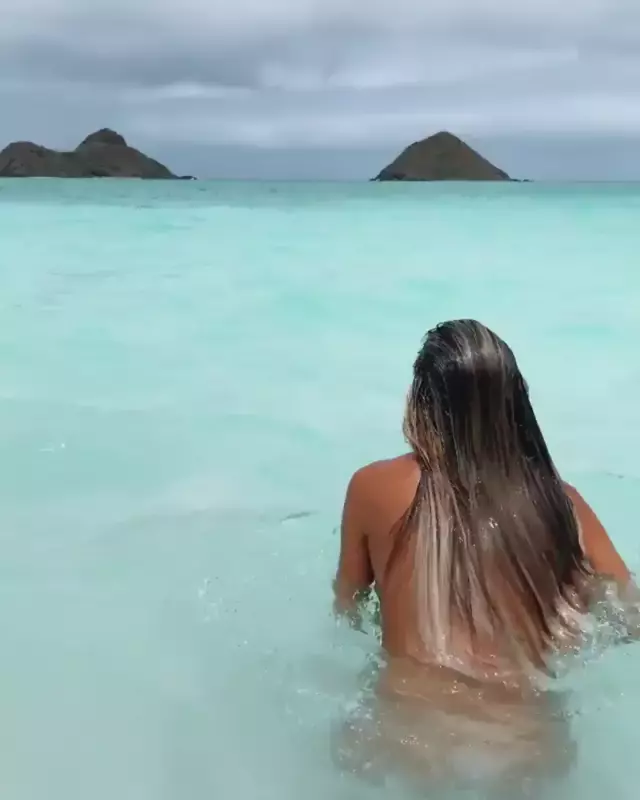 Katya Clover on nude beach